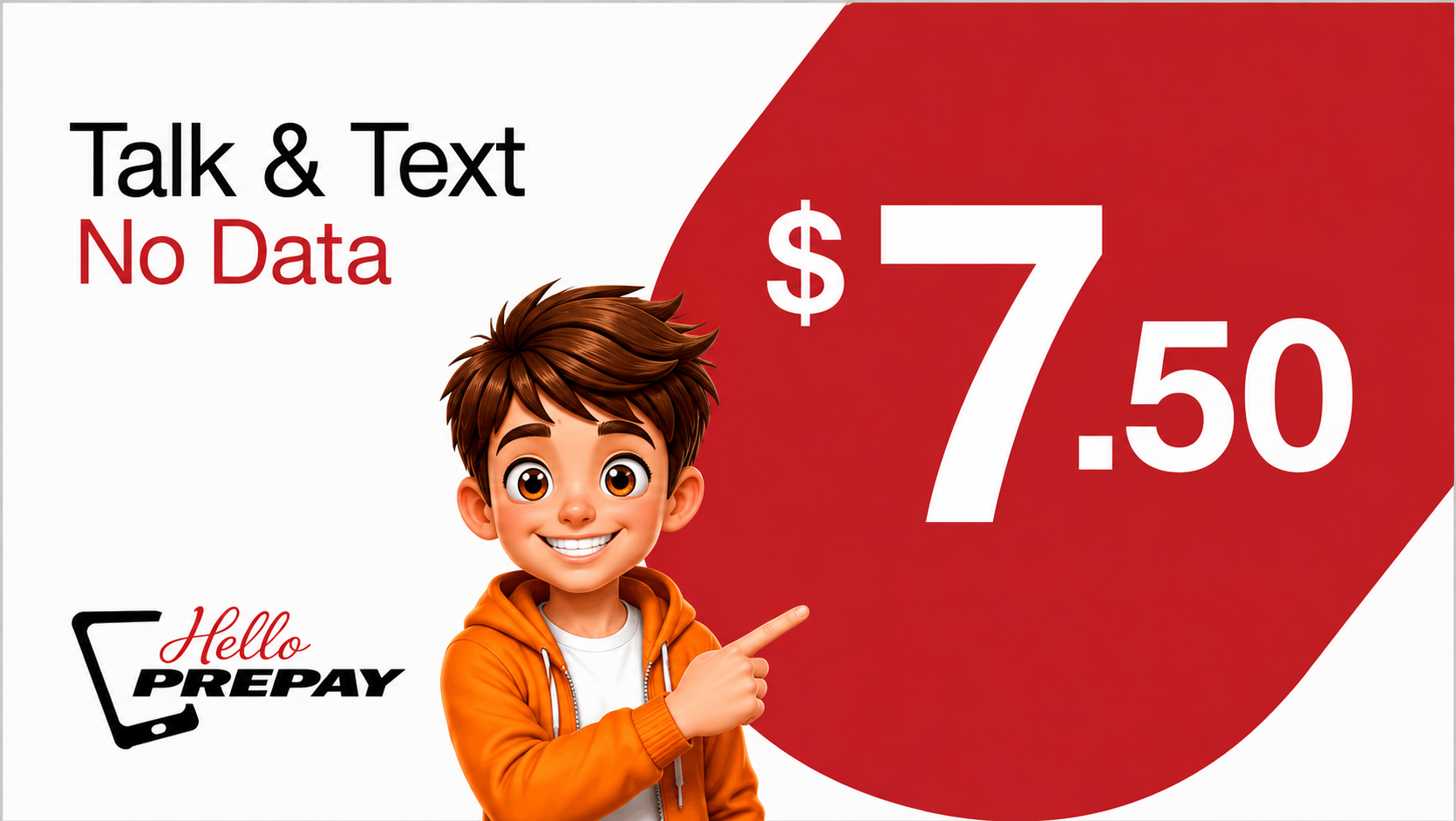 $7.50 Talk & Text (No Data)