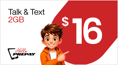 $16  Talk &Text + 2GB Data
