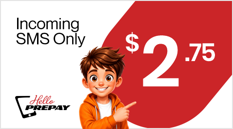 $2.75 SMS Verification - Incoming SMS Only