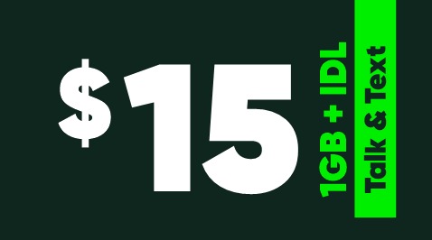 $15 MobileX Talk and Text International