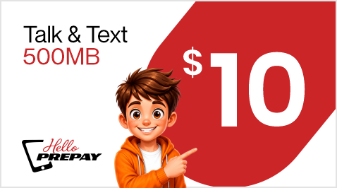 $10 Talk & Text + 500MB Data