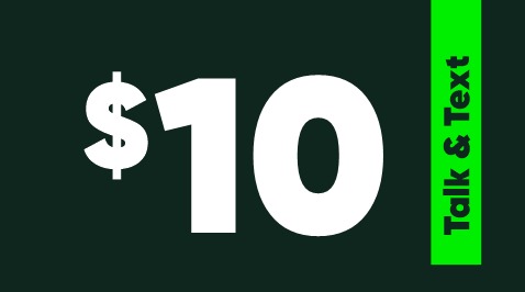 $10 MobileX Talk and Text Plan