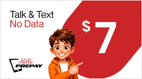 $7 Talk & Text (No Data)