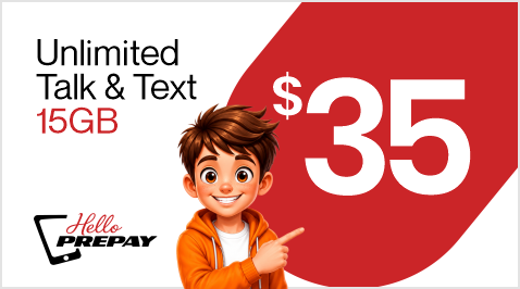 $35 Unlimited Talk & Text + 15GB Data